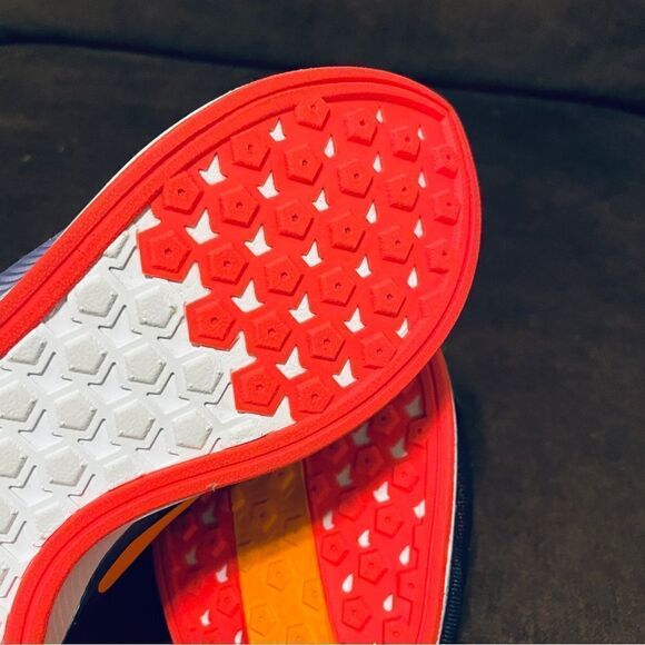 New Nike Pegasus 35 Turbo Racing Stripe Indigo Navy Marigold Orange Womens 8 MED - Picture 12 of 13